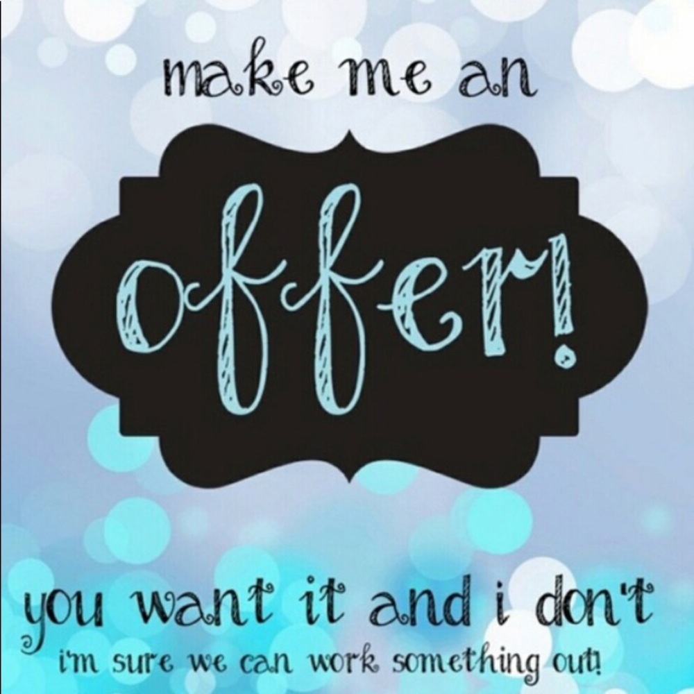 Reasonable offers accepted